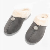 Jo & Joe SNUGGLE Womens Slippers Charcoal