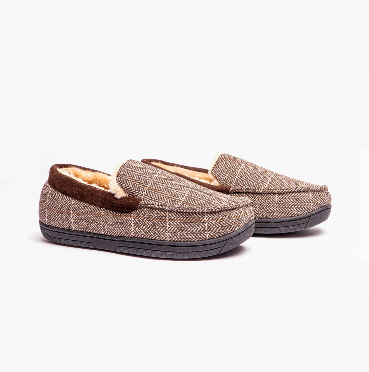 Jo & Joe AARON Mens Slippers Brown