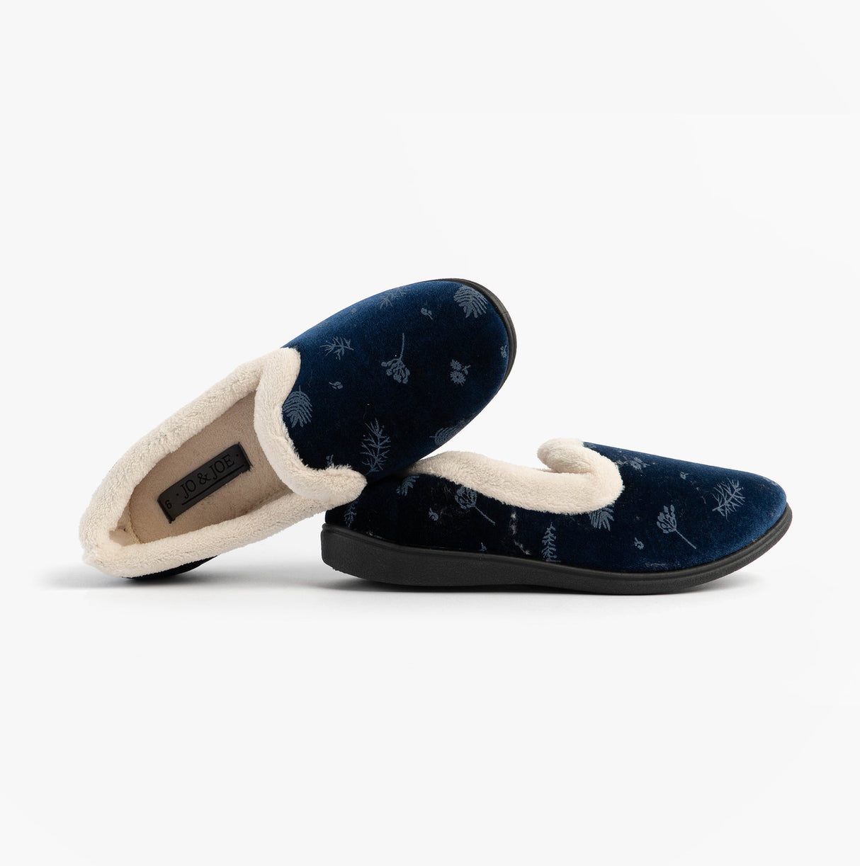 Jo & Joe ANNIE Womens Full Slippers Navy