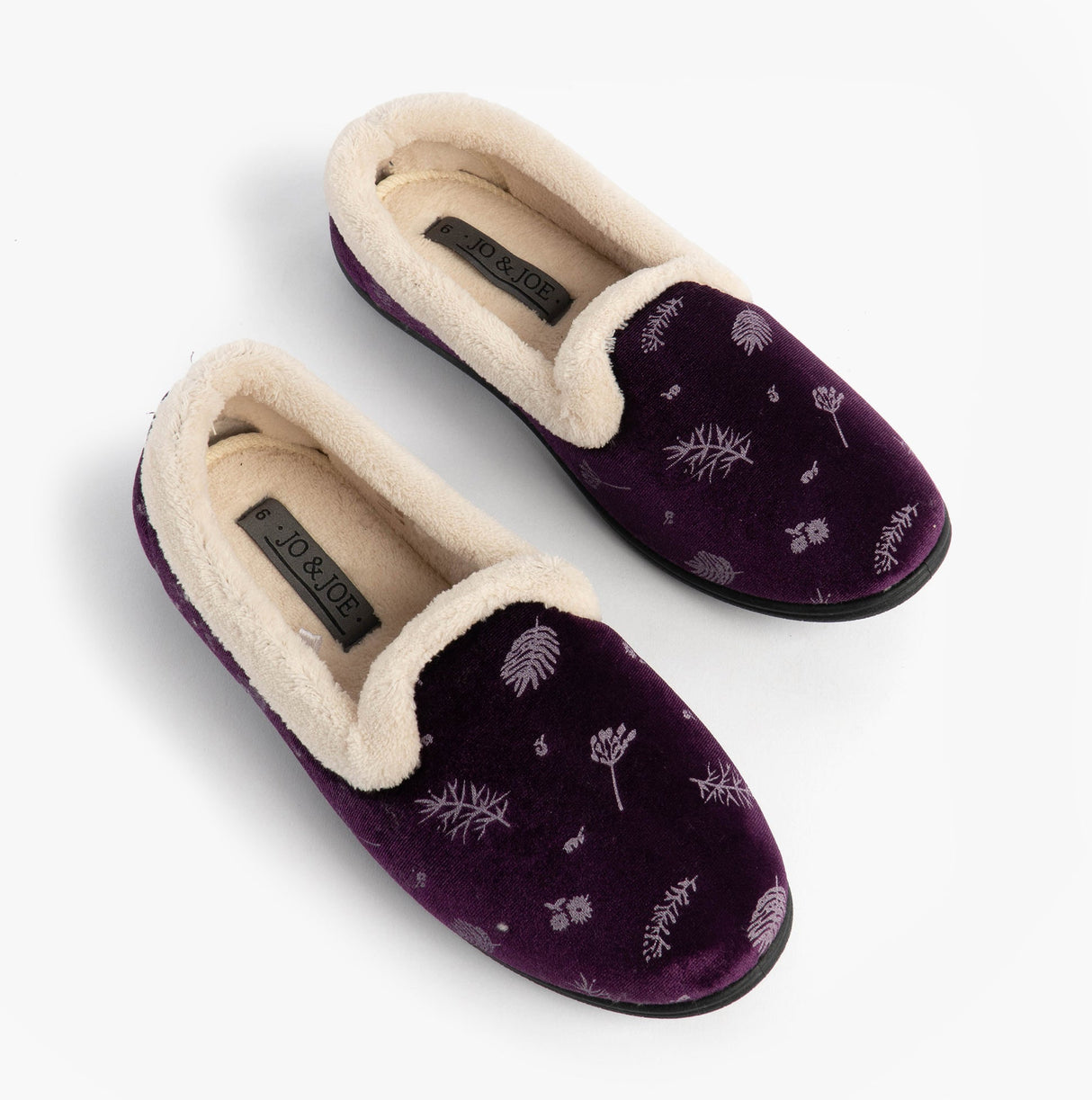 Jo & Joe ANNIE Womens Full Slippers Purple