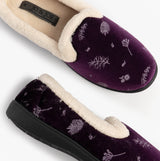 Jo & Joe ANNIE Womens Full Slippers Purple