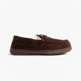 Jo & Joe CRANFORD Mens Moccasin Slippers Brown