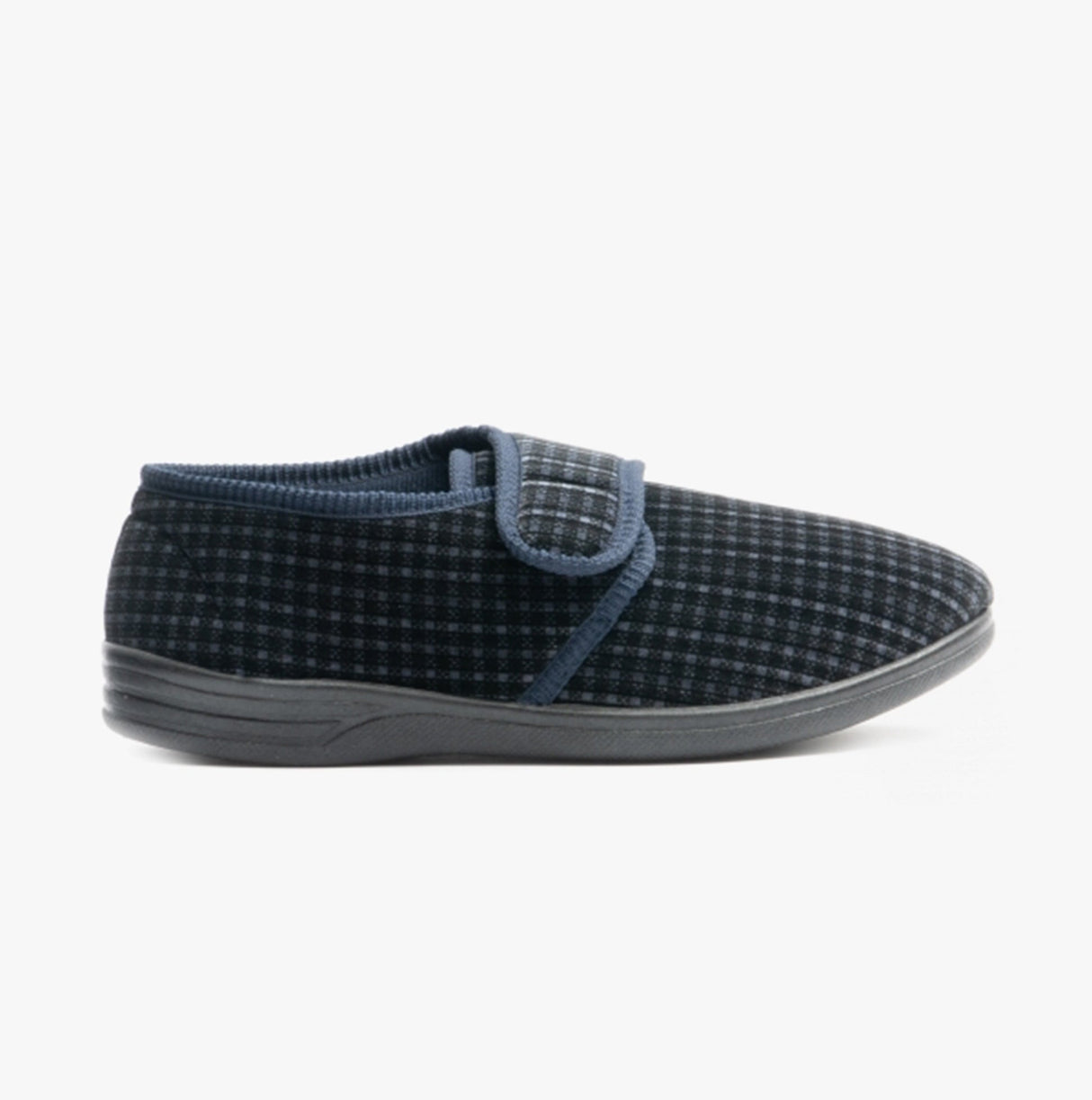 Jo & Joe DAVID Mens Touch Fasten Slippers Navy