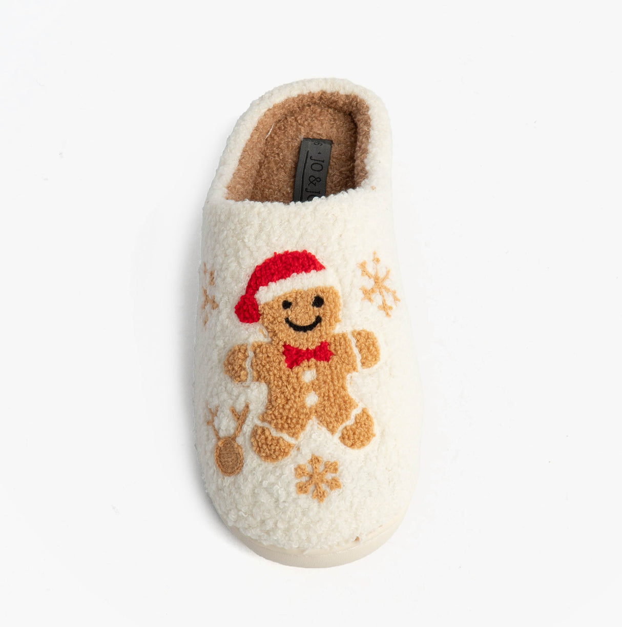 Jo & Joe GINGERBREAD Womens Mule Slippers Cream