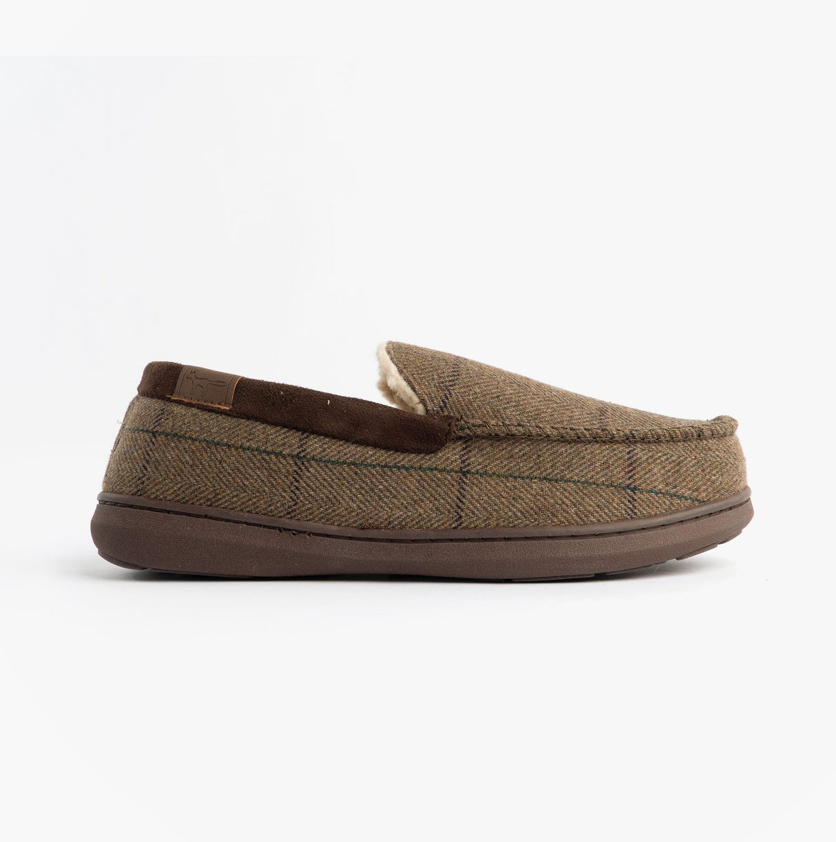 Jo & Joe GLENCOE Mens Tartan Slippers Brown