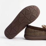Jo & Joe GLENCOE Mens Tartan Slippers Brown