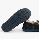 Jo & Joe GLENCOE Mens Tartan Slippers Navy