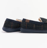 Jo & Joe GLENCOE Mens Tartan Slippers Navy
