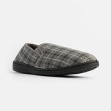 Jo & Joe GORDON Mens Full Slippers Checkered Grey