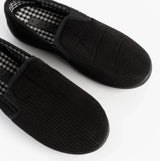 Jo & Joe HARRY Mens Full Slippers Black
