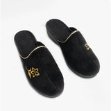 Jo & Joe HELEN Womens Wedge Heel Mule Slippers Black