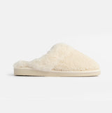 Jo & Joe HELGA Womens Mule Faux Fur Slippers Cream