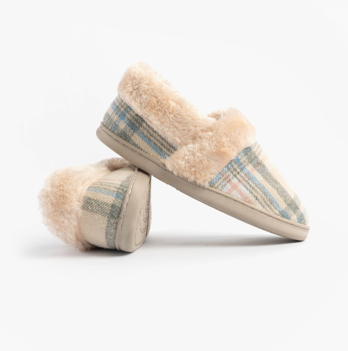Jo & Joe HERITAGE Womens Full Slippers Oatmeal