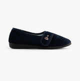 Jo & Joe IDA Womens Full Slippers Navy