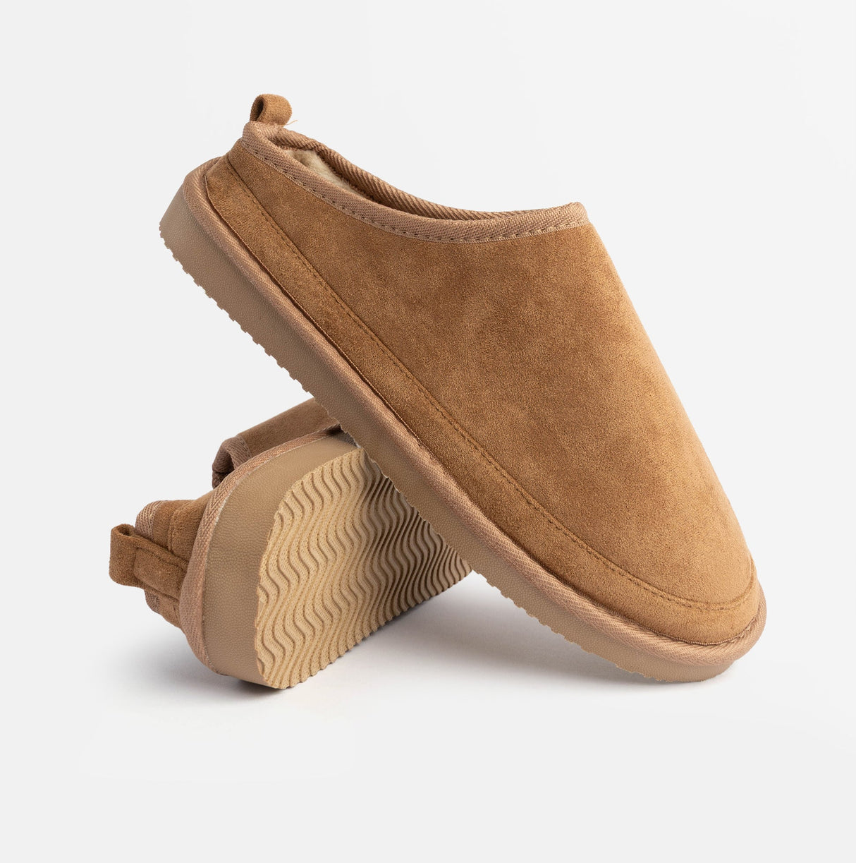 Jo & Joe KINROSS Mens Mule Slippers Chestnut