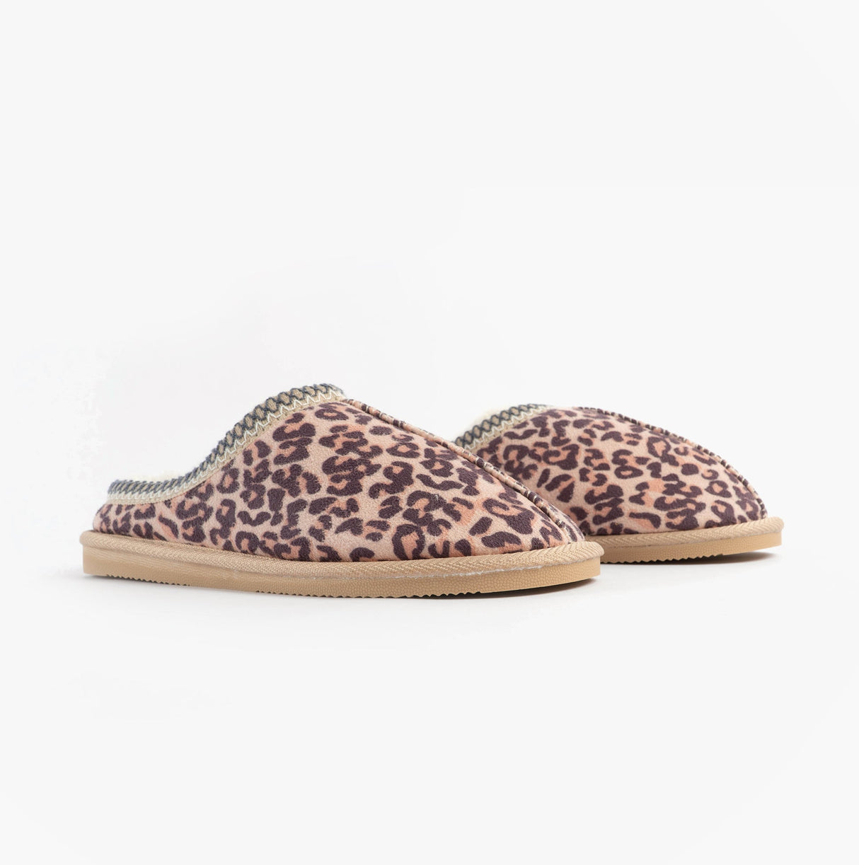 Jo & Joe KOALA Womens Mule Slippers Leopard