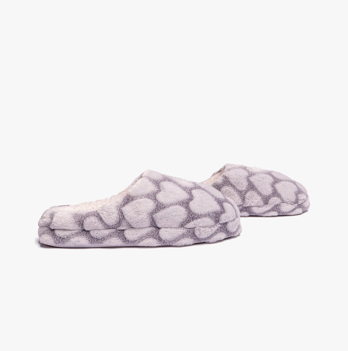 Jo & Joe LOVEHEART Womens Slippers Grey