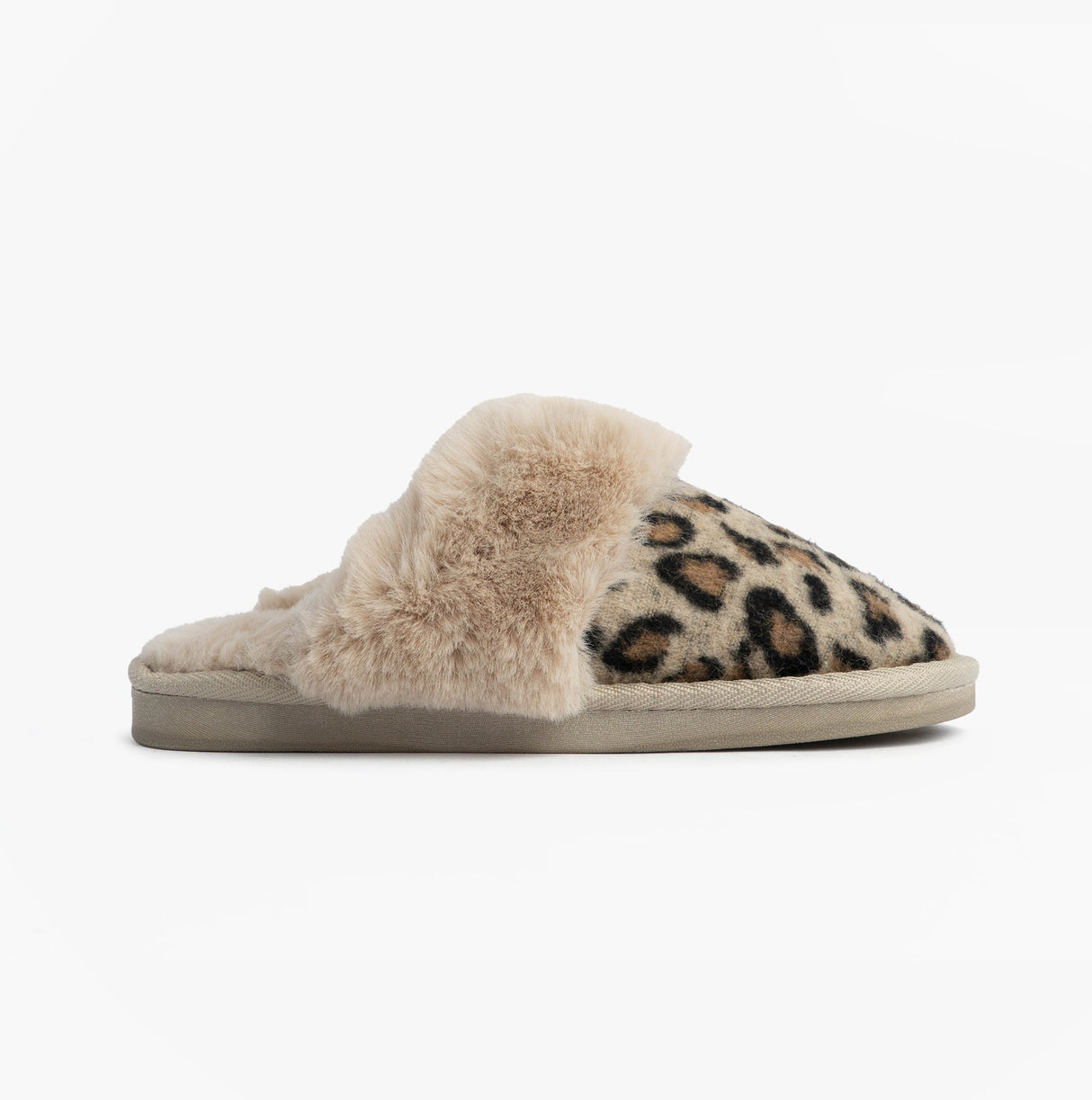 Jo & Joe NALA Womens Mule Slippers Leopard