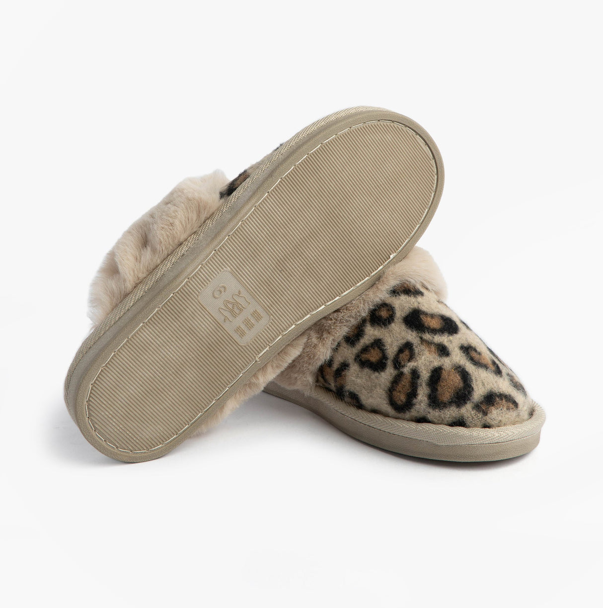 Jo & Joe NALA Womens Mule Slippers Leopard