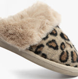 Jo & Joe NALA Womens Mule Slippers Leopard