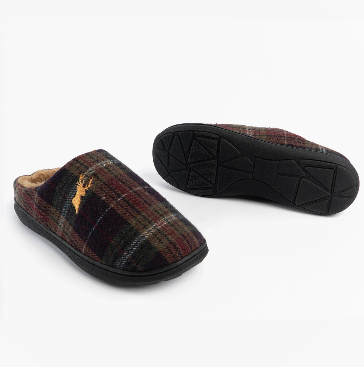 Jo & Joe NIDDERDALE Mens Mule Slippers Brown