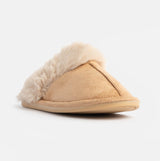 Jo & Joe SCARLETT Womens Faux Fur Mule Slippers Caramel