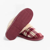 Jo & Joe SHETLAND Womens Mule Slippers Cherry