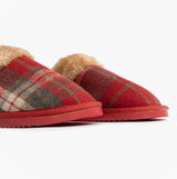 Jo & Joe SHETLAND Womens Mule Slippers Festive Red