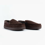 Jo & Joe ST ANDREWS Mens Moccasin Slippers Brown