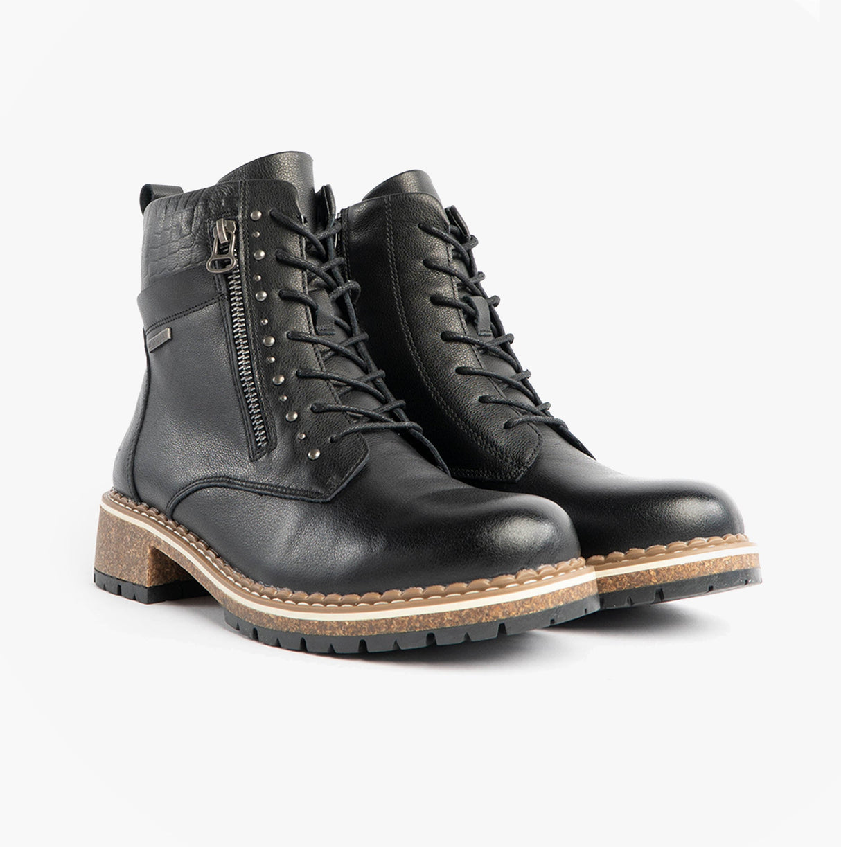 Josef Seibel WAYLYNN 10 Womens Lace Up Ankle Boots Black