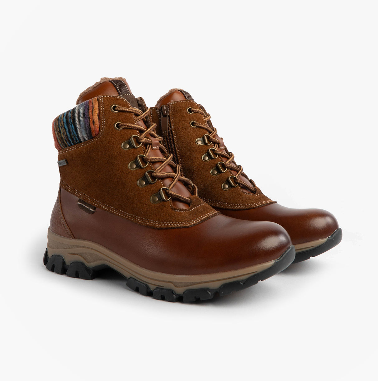 Josef Seibel WYNTER 02 Womens Waterproof Lace Up Boots Brandy