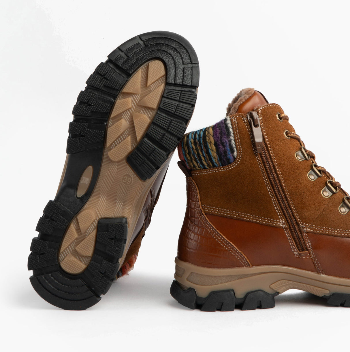 Josef Seibel WYNTER 02 Womens Waterproof Lace Up Boots Brandy