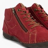 Josef Seibel FERGEY 67 Womens Size Zip Boots Red