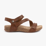 Josef Seibel TONGA 25 Womens Leather Touch Fasten Sandals Camel