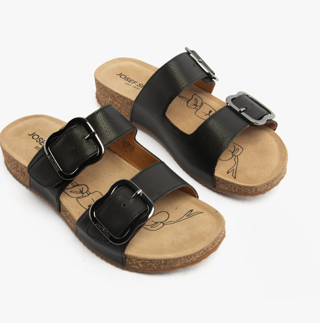 Josef Seibel TONGA 64 Womens Buckle Sandals Black