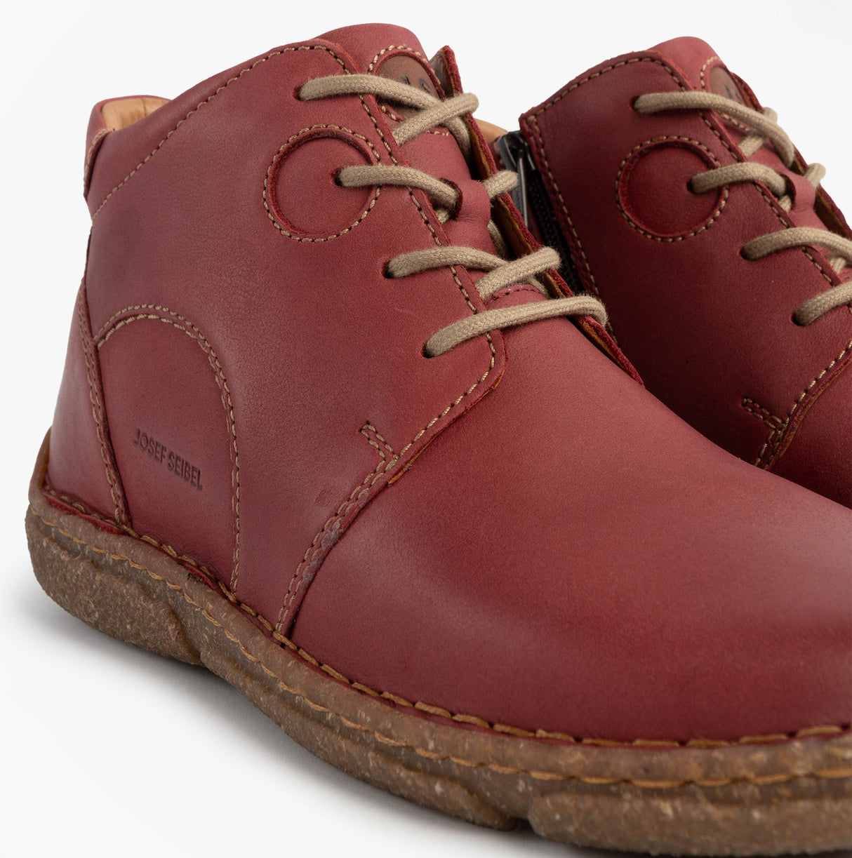 Josef Seibel NEELE 46 Womens Lace Up Ankle Boots Bordeaux