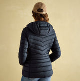 Joules KENLEY Womens Showerproof Hooded Puffer Jacket Navy