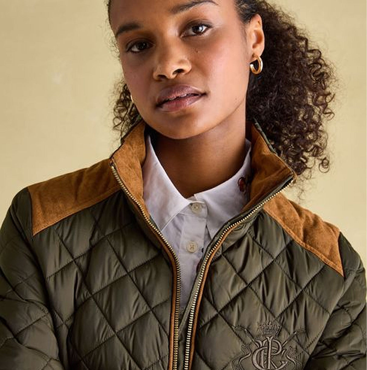 Joules BRAEMAR LUXE Womens Quilted Jacket Green