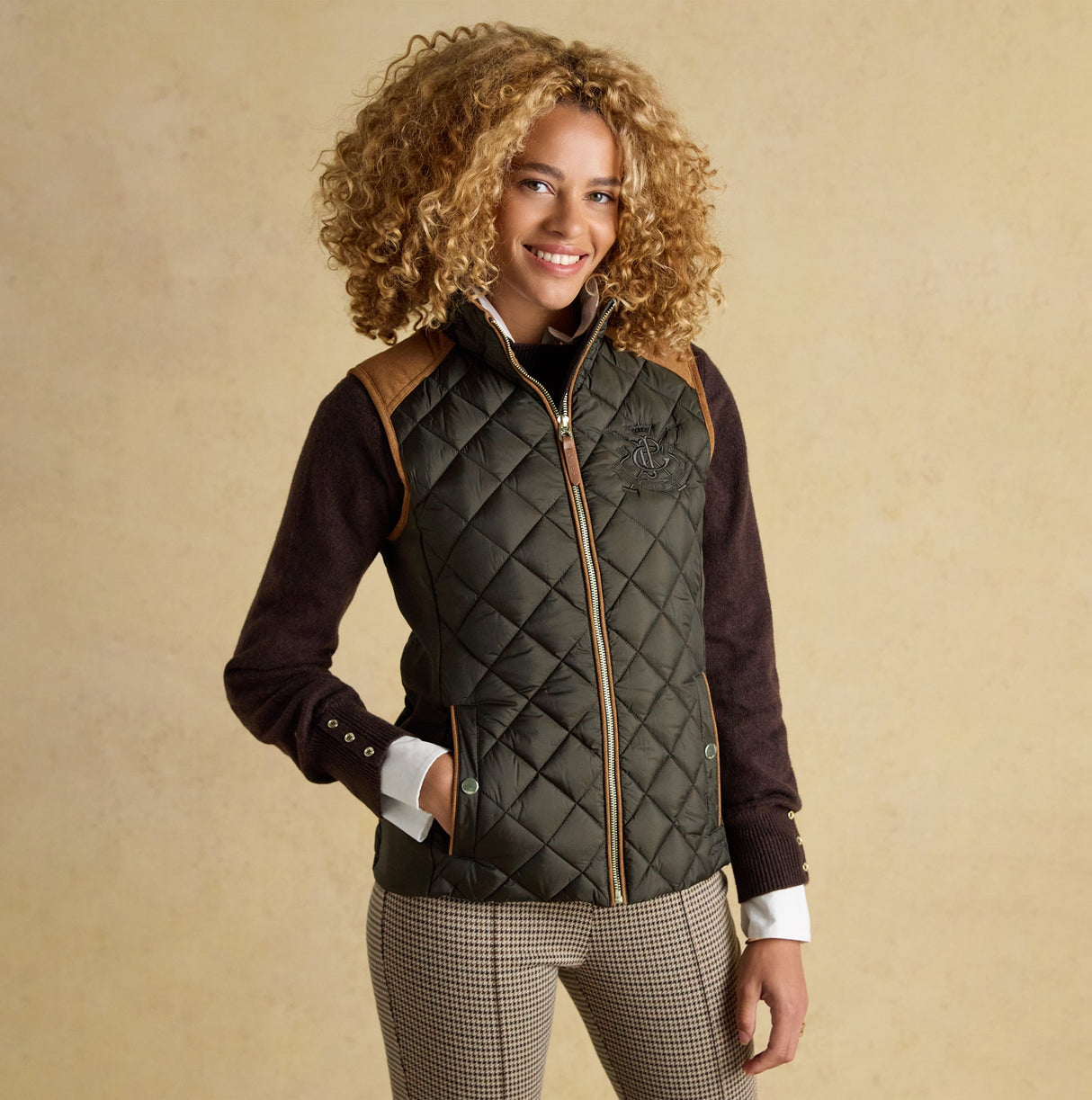 Joules BRAEMAR LUXE Womens Quilted Jacket Green