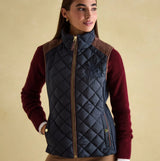 Joules BRAEMAR LUXE Womens Quilted Gilet Navy