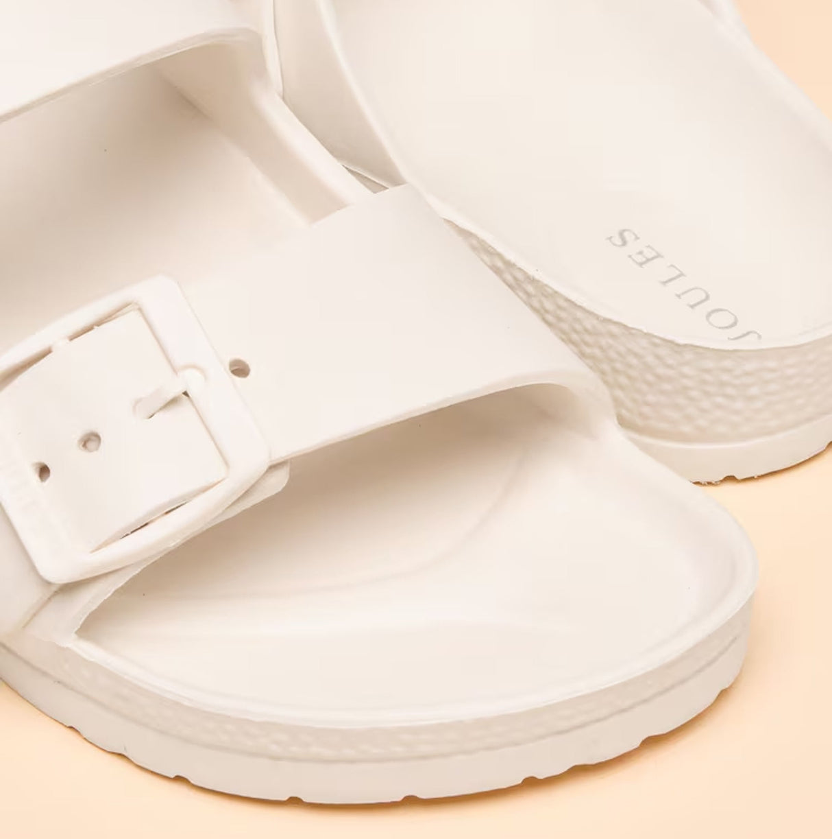 Joules SUNSEEKER Womens Sliders White