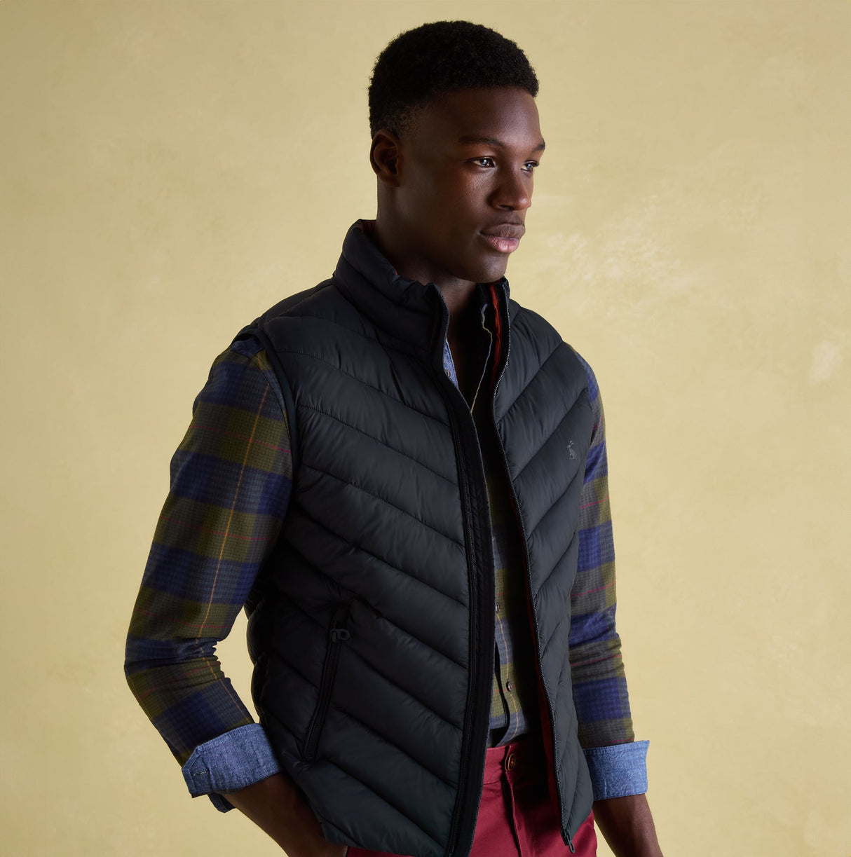 Joules GARRETT Mens Gilet Navy