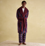 Joules MONTAGUE Mens Night Gown Navy Port Stripe