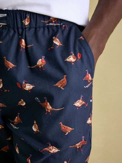 Joules DOZER Pyjama Bottoms Game Birds