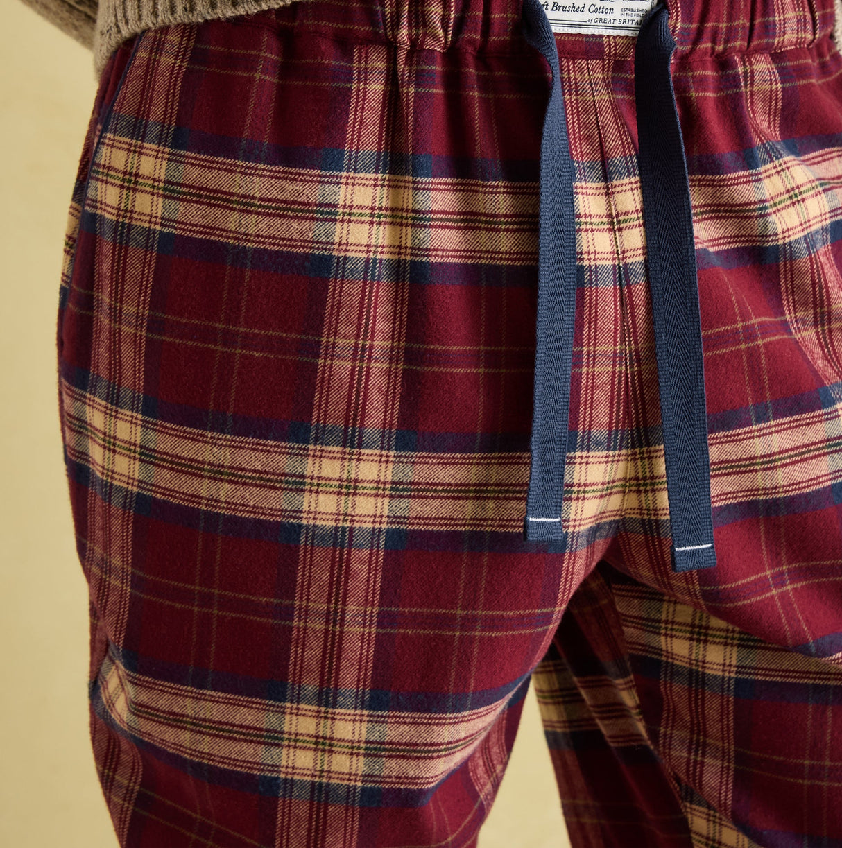 Joules SLEEPER Mens Pyjama Bottoms Red Check