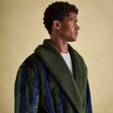 Joules MONTAGUE Mens Night Gown Navy Green Stripe