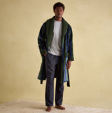 Joules MONTAGUE Mens Night Gown Navy Green Stripe