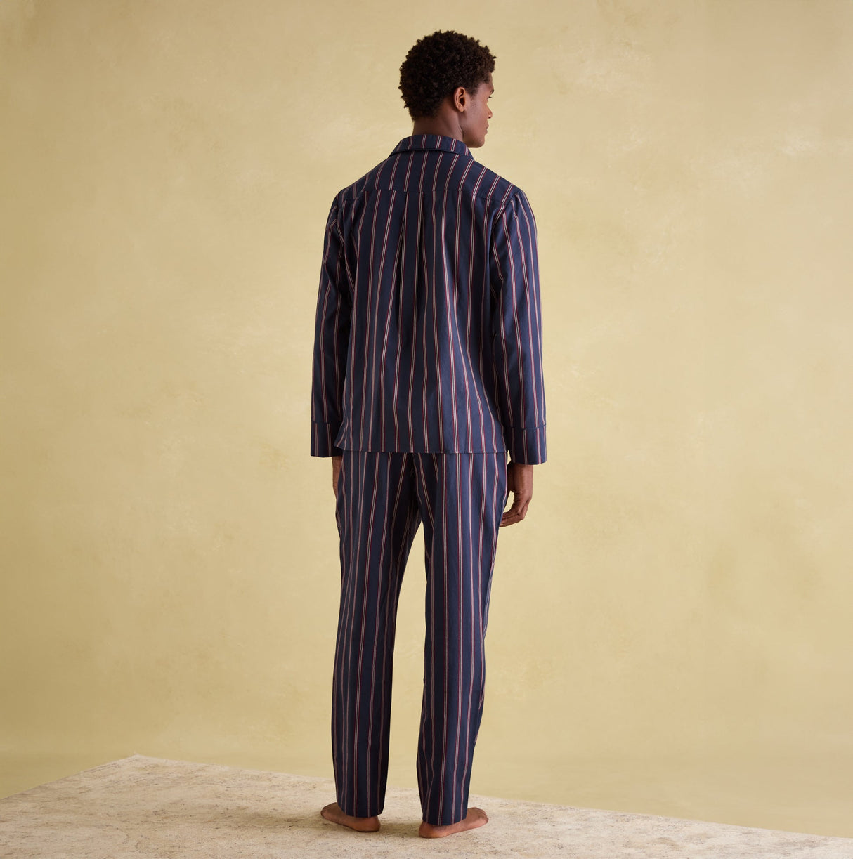 Joules HUGO Mens Pyjama Set Navy Stripe