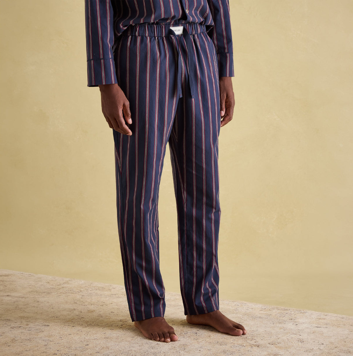 Joules HUGO Mens Pyjama Set Navy Stripe