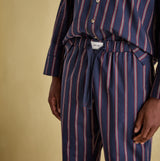 Joules HUGO Mens Pyjama Set Navy Stripe